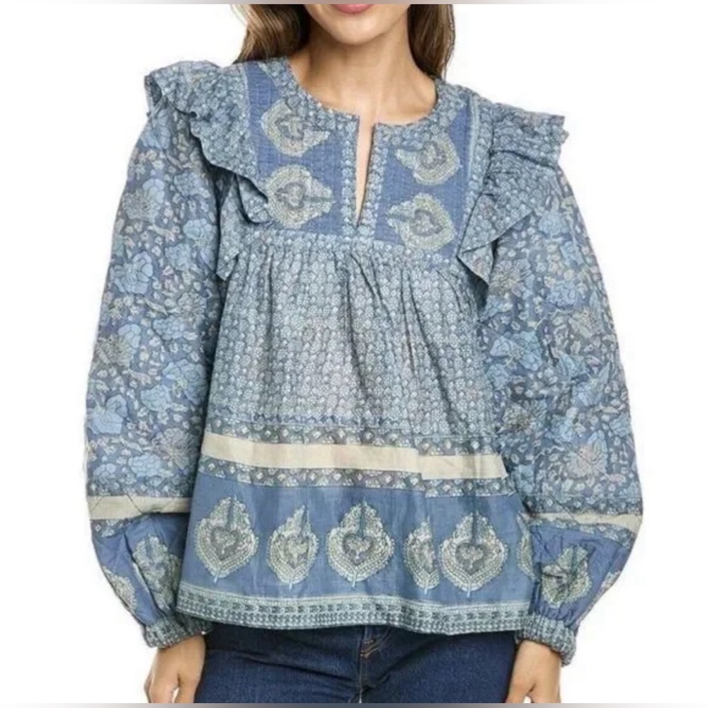 Sea New York Blue Margo Blouse